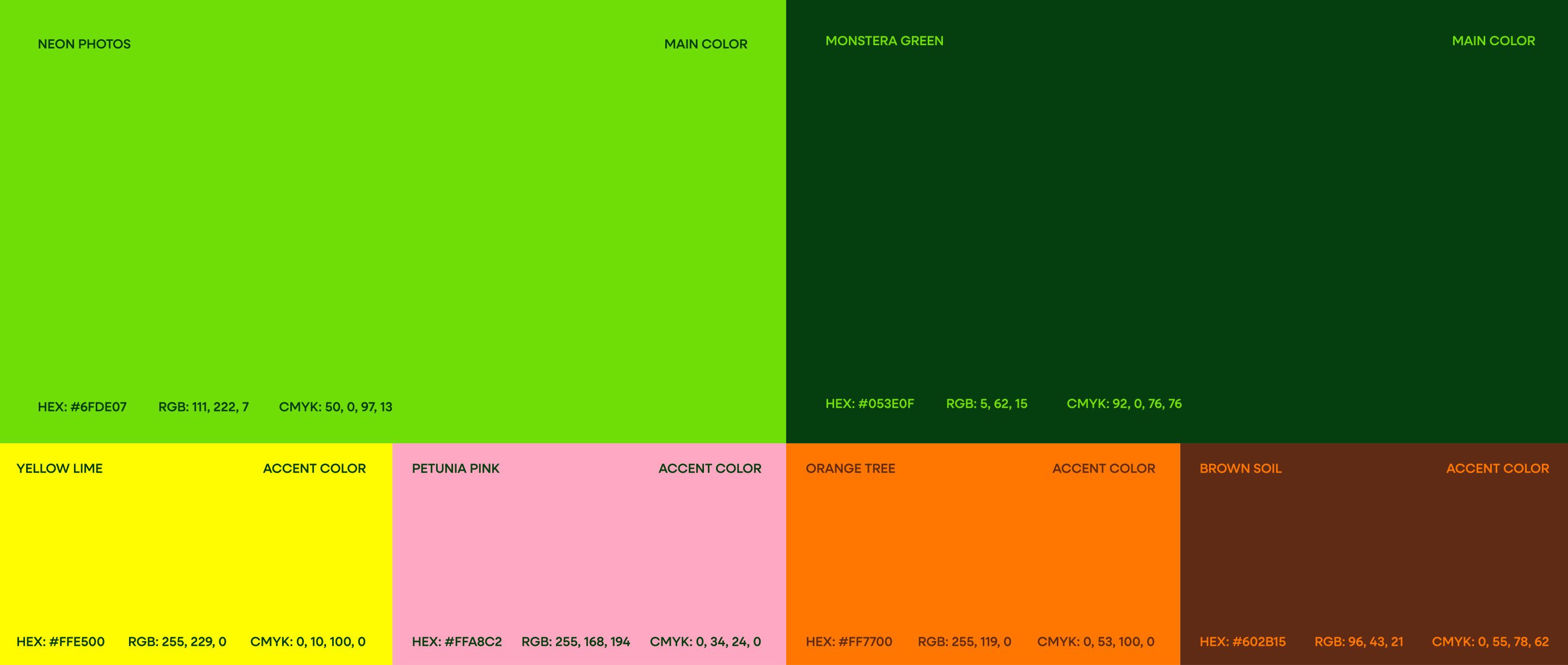 Plantsy colour palette — botanical colour system