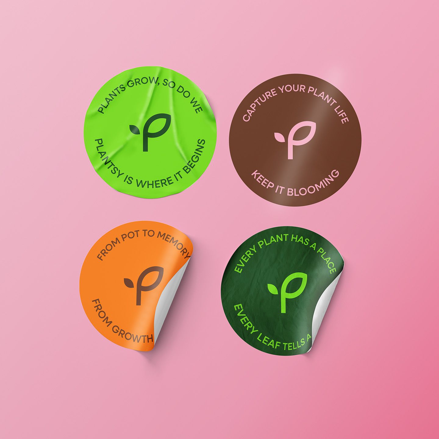 Plantsy sticker — brand collateral