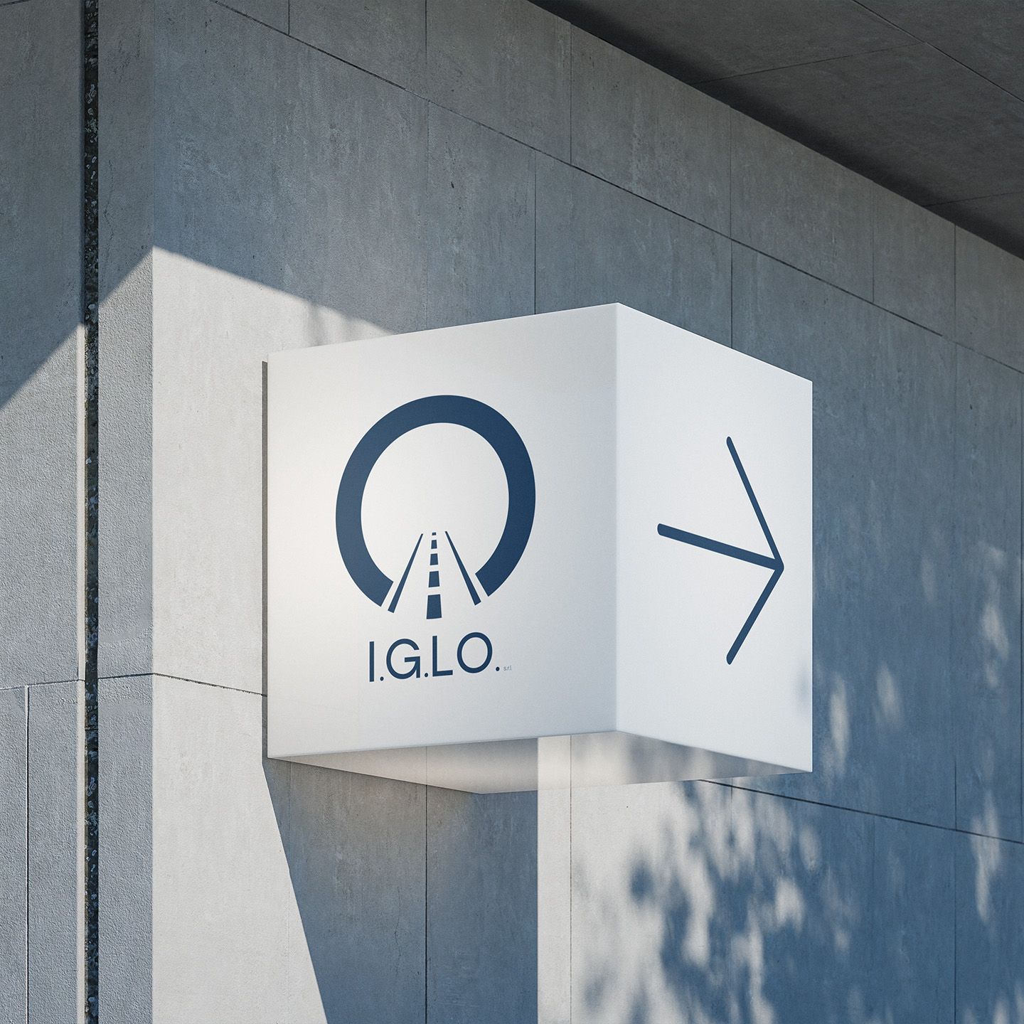 IGLO signage — exterior wayfinding application